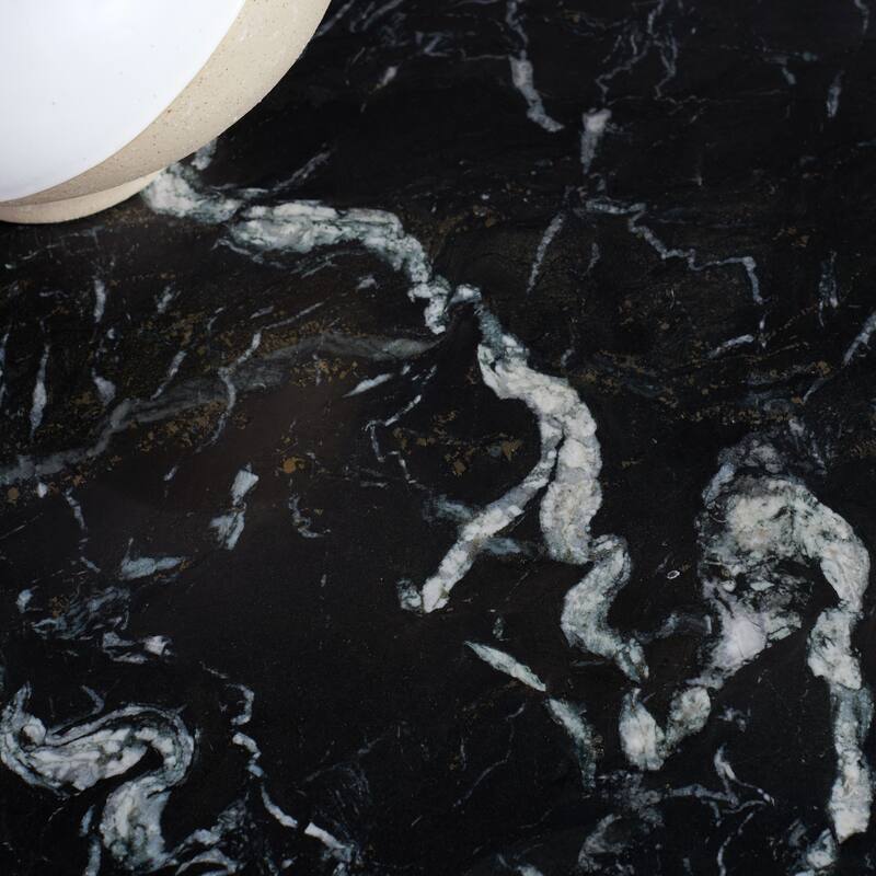 SAFAVIEH Couture Izzat Square Marble Accent Table - 21 In W x 21 In D x 12 In H - 21"W x 21"D x 12"H