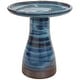 preview thumbnail 32 of 36, Sunnydaze Duo-Tone Ceramic Bird Bath Brown/Blue
