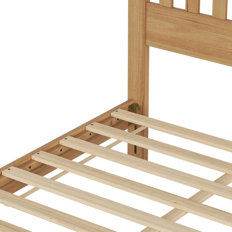GDFStudio - Malinda Mission Wood Panel Bed with Slat Support