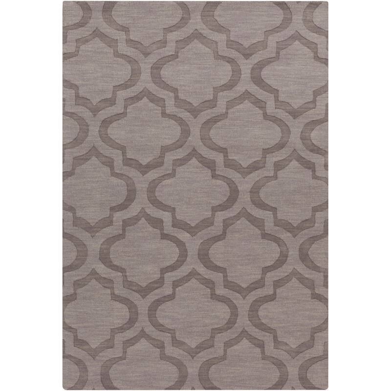 Hand-Woven Ali Tone-on-Tone Moroccan Trellis Wool Rug (6' x 9')
