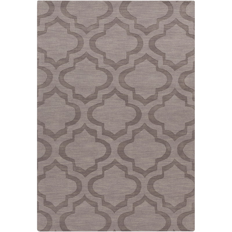 Hand-Woven Ali Tone-on-Tone Moroccan Trellis Wool Rug (9' x 12')