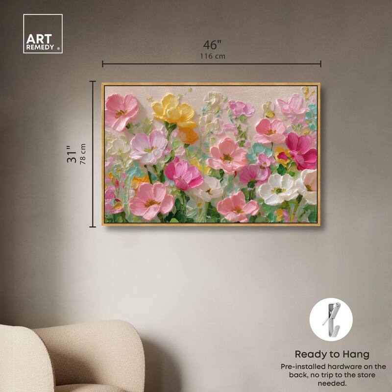 Expressed in Petals I Canvas by Art Remedy