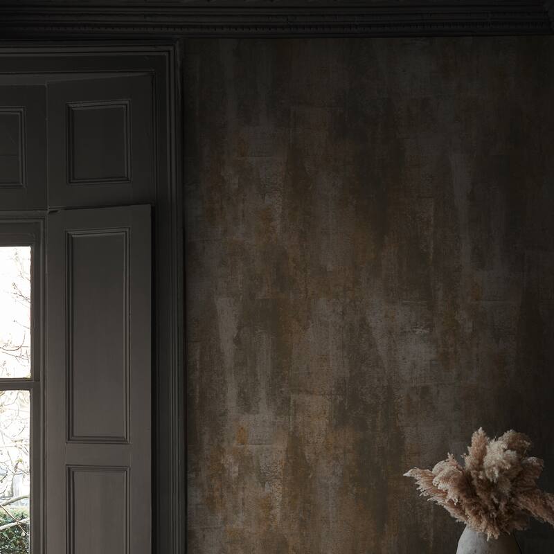Oxidized Opulence Charcoal Wallpaper