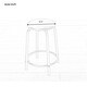 preview thumbnail 7 of 5, Nestfair Black Adjustable Tempered Glass Drafting Printing Table with Chair