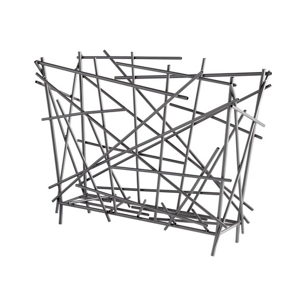 Cyan Design Pick Up Sticks Magazine Holder Pick Up Sticks 15.75 Inch Tall Iron Magazine Rack - Graphite - N/A