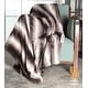 preview thumbnail 3 of 3, HomeRoots 50" x 60" Brown & White Modern/Contemporary Heated - Throw Blankets