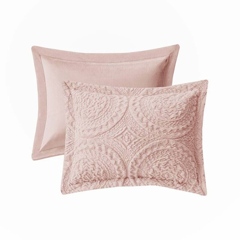 Embroidered Medallion Ultra Plush Comforter Mini Set