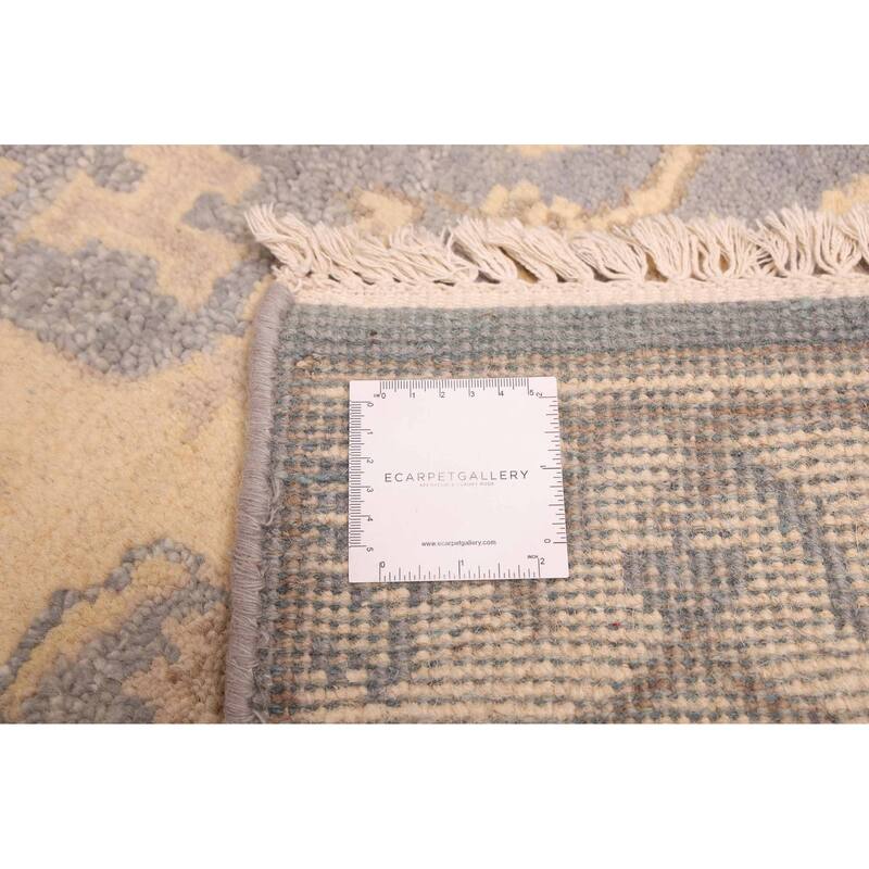 ECARPETGALLERY Hand-knotted Royal Oushak Light Denim Blue Wool Rug - 4'3 x 6'0