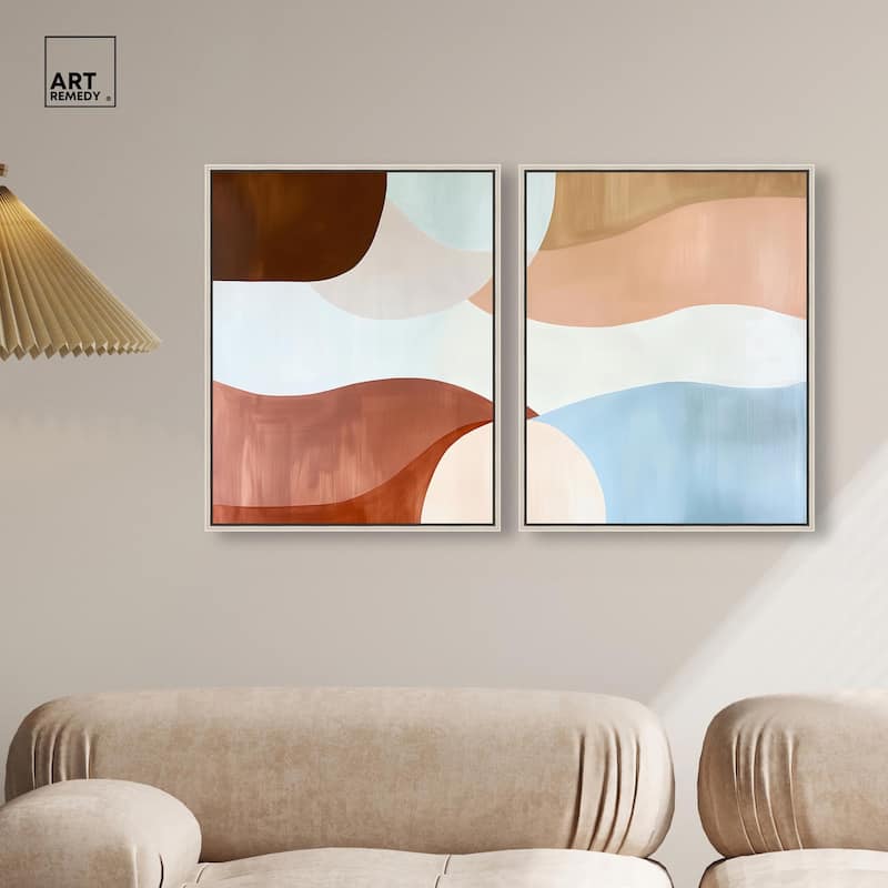 Evolving Shapes I Canvas Set of 2 by Art Remedy