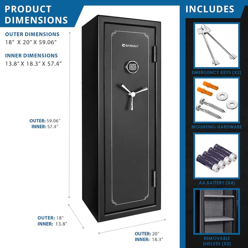 8.47 Cubic Ft Tall Fireproof Safe Vault