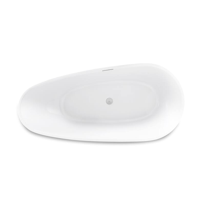 Swiss Madison Monaco 67" Free Standing Acrylic Tub with Center Drain