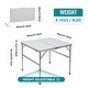 Picnic Table Square, Outdoor Table, Small Table, Card Table Height ...