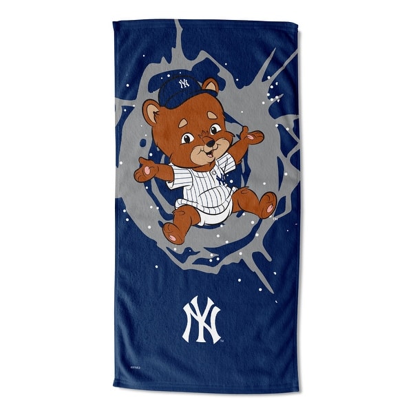 MLB Mascots New York Yankees Printed Beach Towel 30x60 Bed