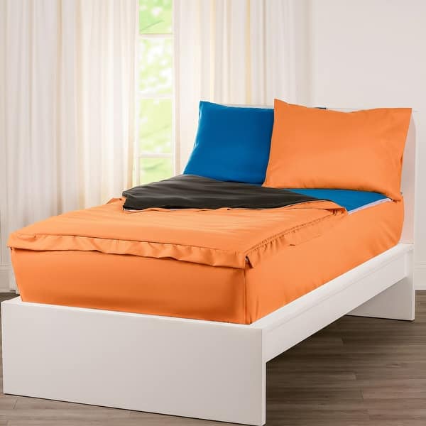 slide 2 of 11, Siscovers Orange Bunkie Deluxe Zipper Bedding Set