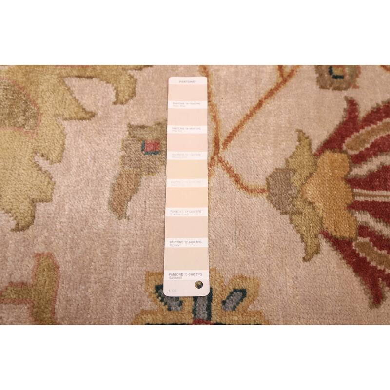 ECARPETGALLERY Hand-knotted Jules Serapi Beige, Ivory Wool Rug - 10'0 x 14'1
