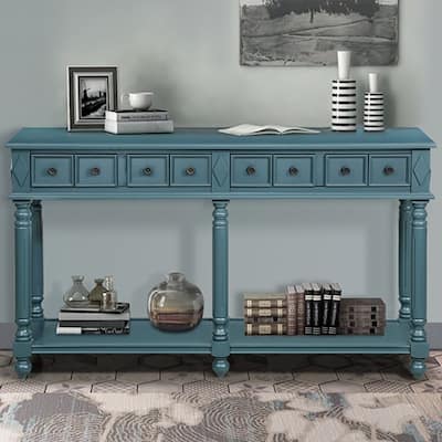 Console Table Entryway Table with 2 Drawers and Shelf