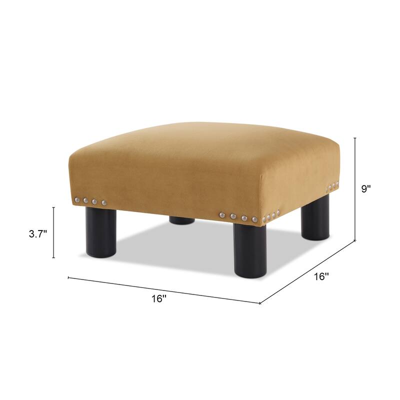 Jules 16" Square Footstool Ottoman