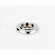 preview thumbnail 6 of 10, Alno Traditional 1 Inch Diameter Cabinet Knob Backplate with Beveled Polished Chrome