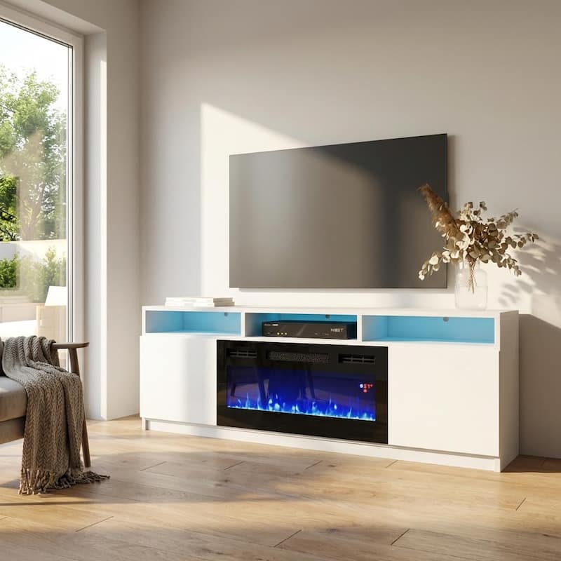 Meble Furniture Reno 05 Electric Fireplace TV Stand for TVs up to 70" - 63" Console for up to 70" TVs