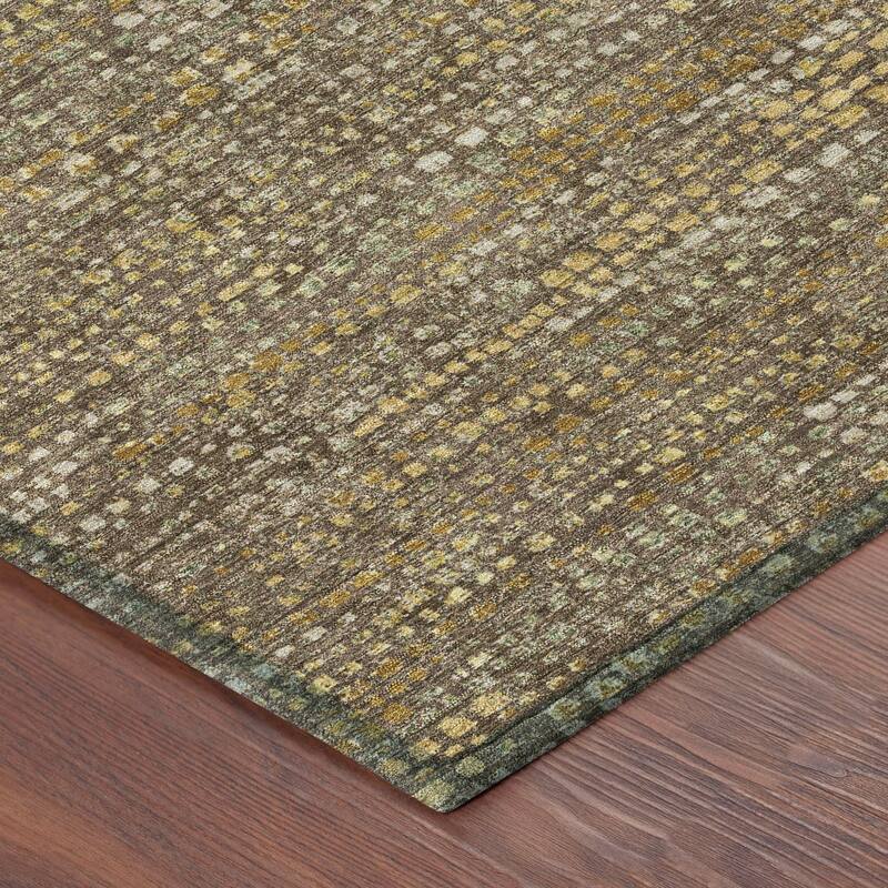 Machine Washable Indoor/ Outdoor Casual Kersey Chantille Rug
