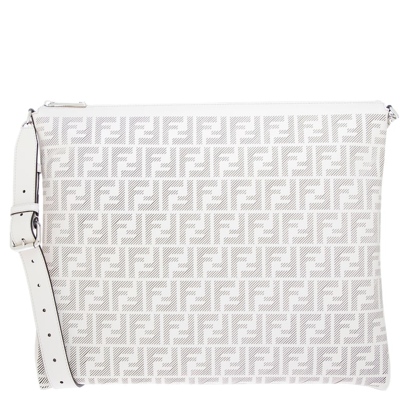 Fendi Men's FF Shoulder Bag - White