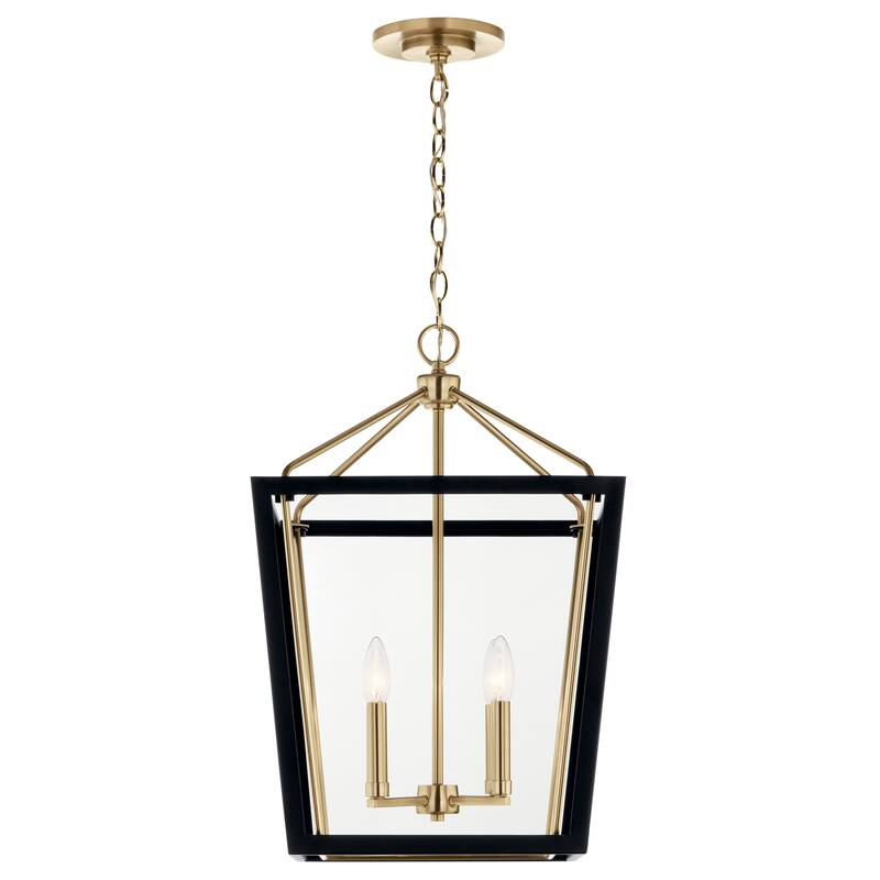 Delvin 24 in. 4-Light Pendant Light with Removable Glass