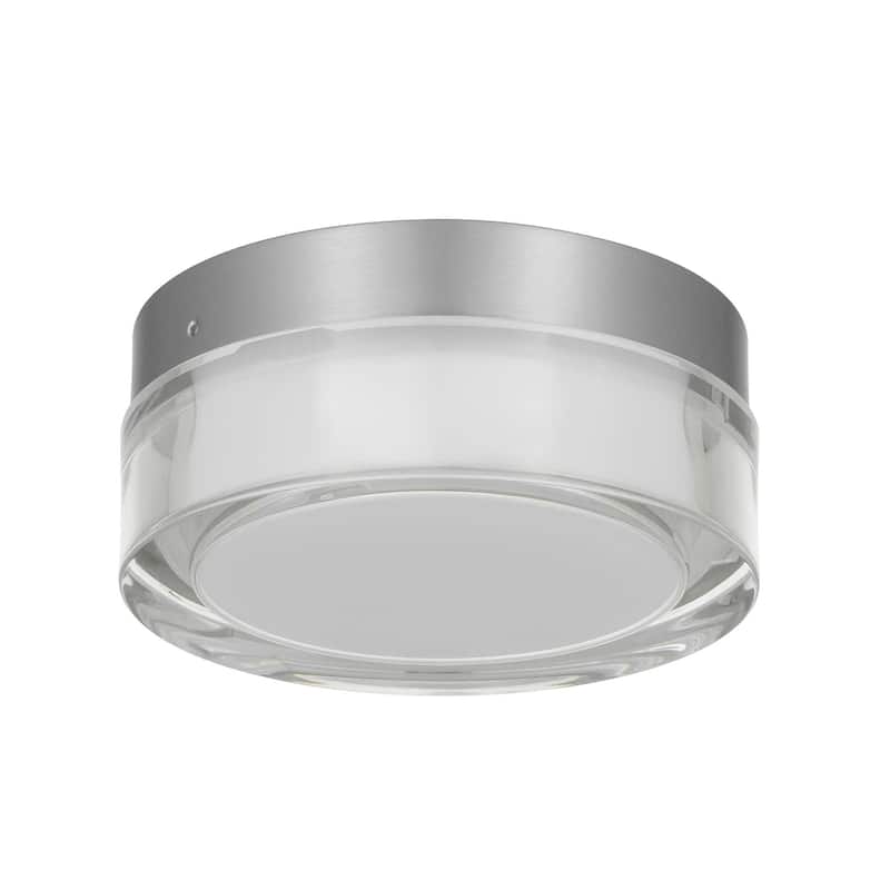 6-inch Black Inegrated LED Flush Mount