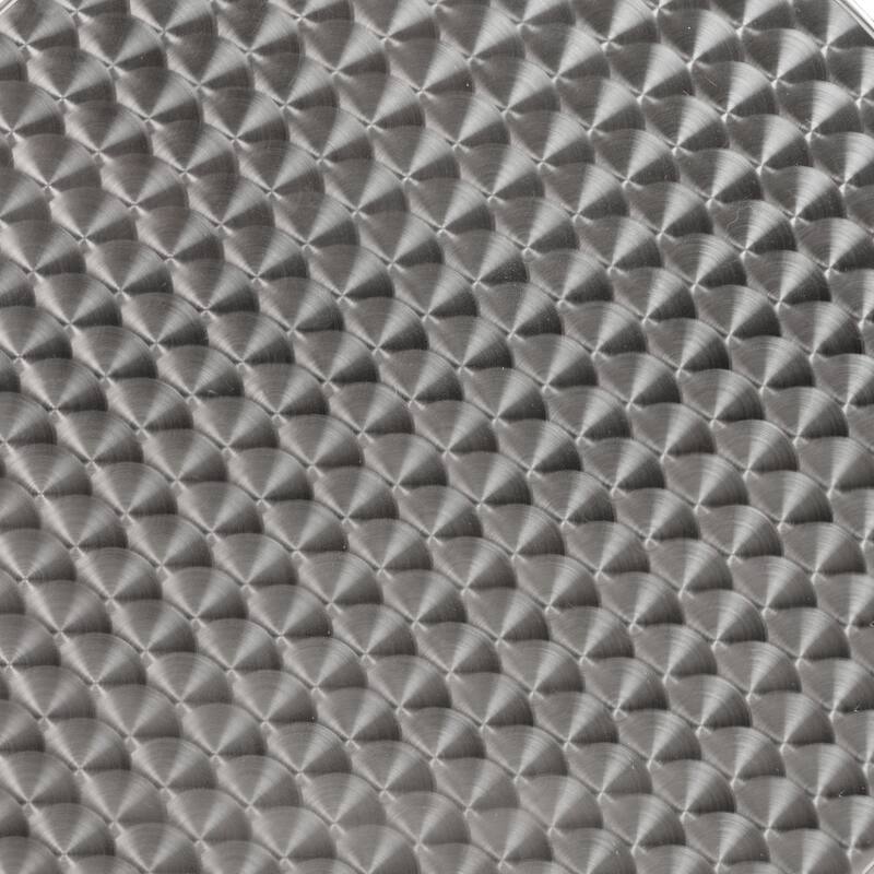 Indoor/Outdoor 23.5" Aluminum Round Bar Height Table with Cross Base