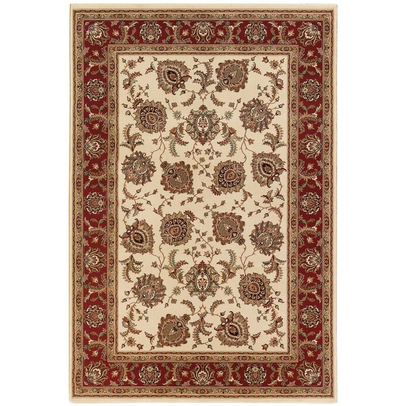 HomeRoots Oriental Traditional Rectangle Area Rug - Brown - 153.54 in. x 118.11 in.  x 0.43 in. - Rectangle