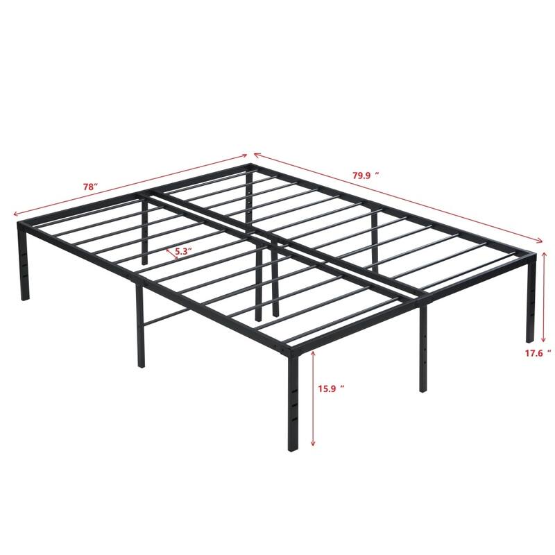 Black Heavy Duty Metal Bed Frame