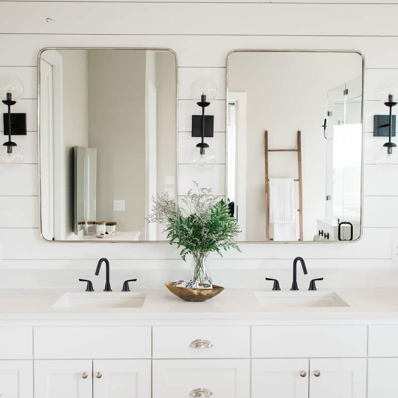 WOWOW 8 in. Widespread Double Handle Bathroom Faucet