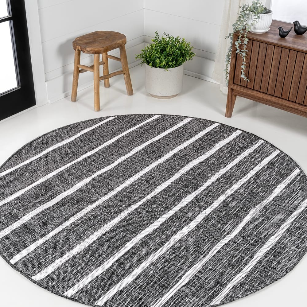 JONATHAN Y Andratx Berber Stripe Indoor/Outdoor Area Rug