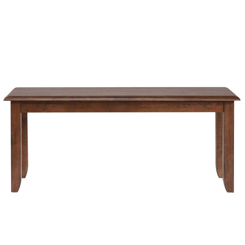 Distressed Wooden Dining Bench - 42" - Brown