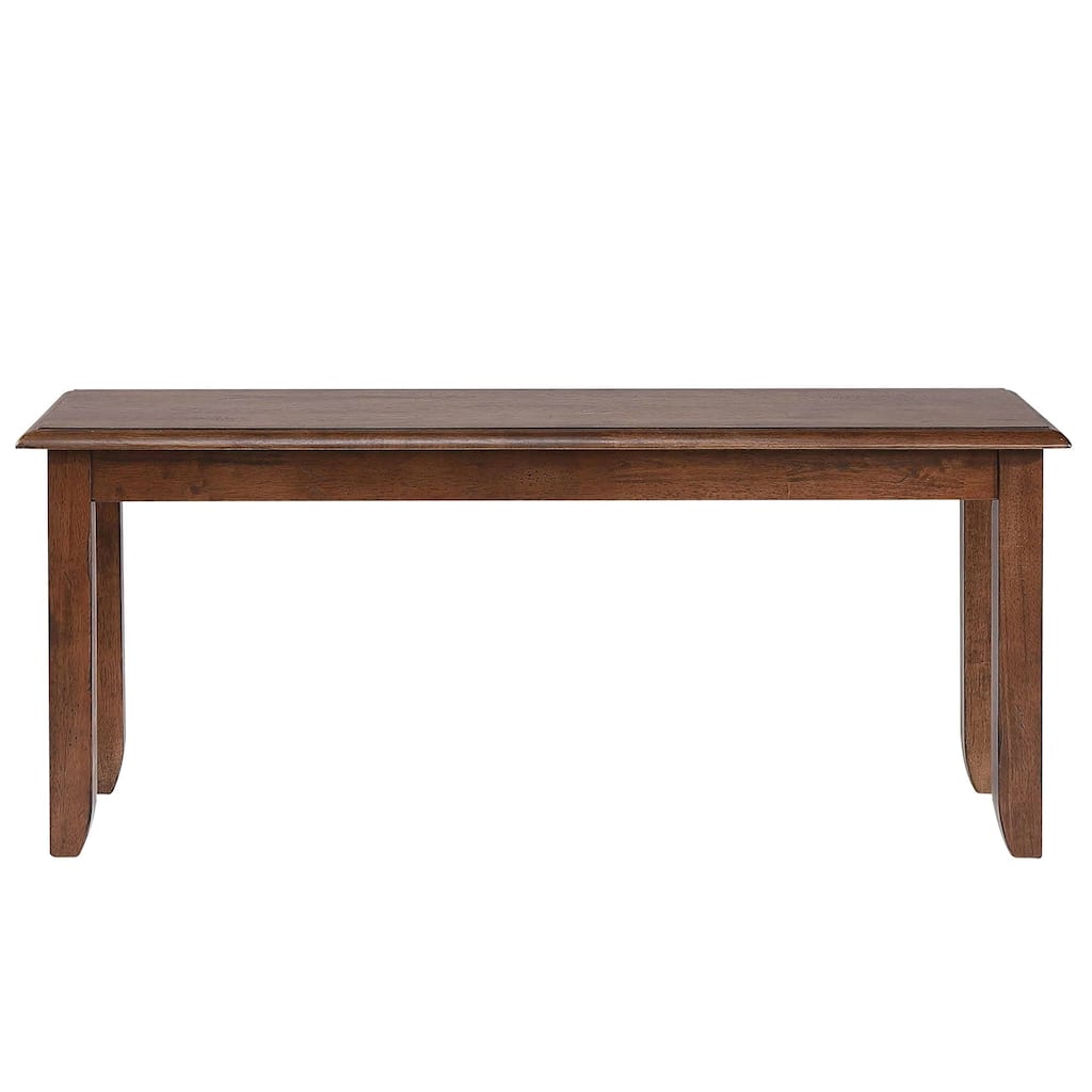 Distressed Wooden Dining Bench - 42" - Brown