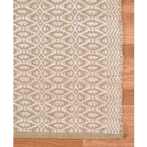 Shauna H Flatweave All Natural Jute Rayon Area Rug Overstock 10855900