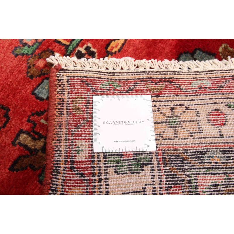 ECARPETGALLERY Hand-knotted Andelz Red Wool Rug - 3'8 x 16'10