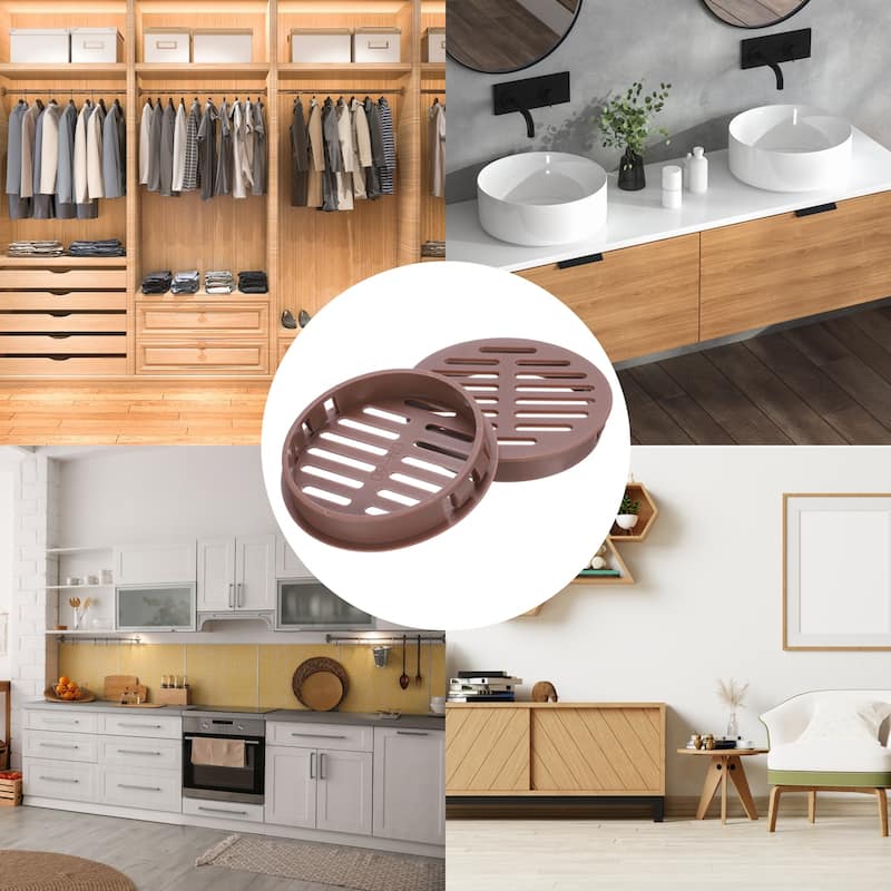 20Pcs 60mm/2.4in Air Vents Circular Soffit Vents, Soffit Vent Cover - 60mm