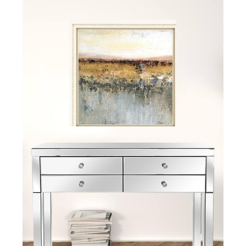 HomeRoots Set Of Two Antique Contemporary Set Of 2 Framed Art Silver