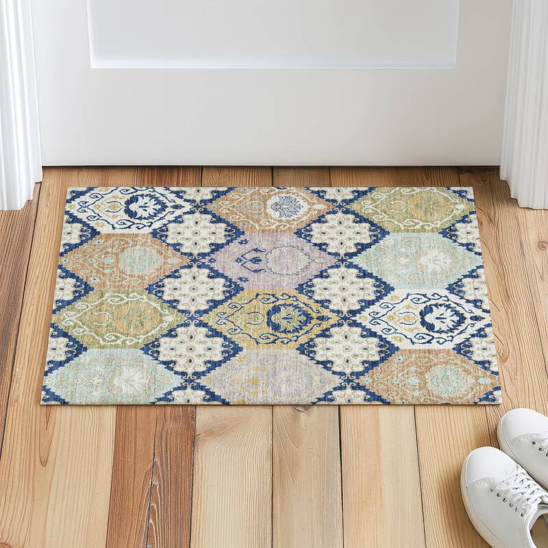 Machine Washable Indoor/ Outdoor Global Bayfield Chantille Rug