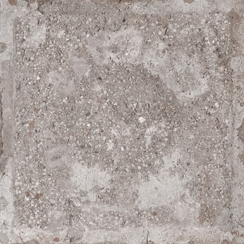 Piazza Ceramic Italian Tile in Rome Grey (8 x 8, 7 Sq. Ft.)