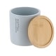 preview thumbnail 56 of 63, Sleek Cotton Pad Holder - Polyresin Bathroom Storage Container with Bamboo Lid - 4 L x 4 W x 4.6H