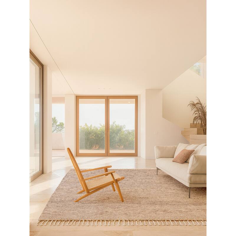 ECARPETGALLERY Hand-knotted Looma Grey, Taupe Wool Rug - 8'2 x 10'3