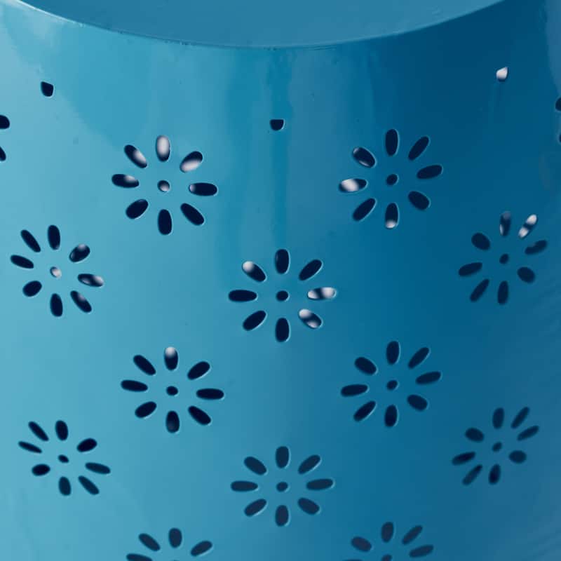 Soleil Pierced Iron Outdoor 15-inch Round End Table by Christopher Knight Home - 15.75"D x 15.75"W x 20.50"H