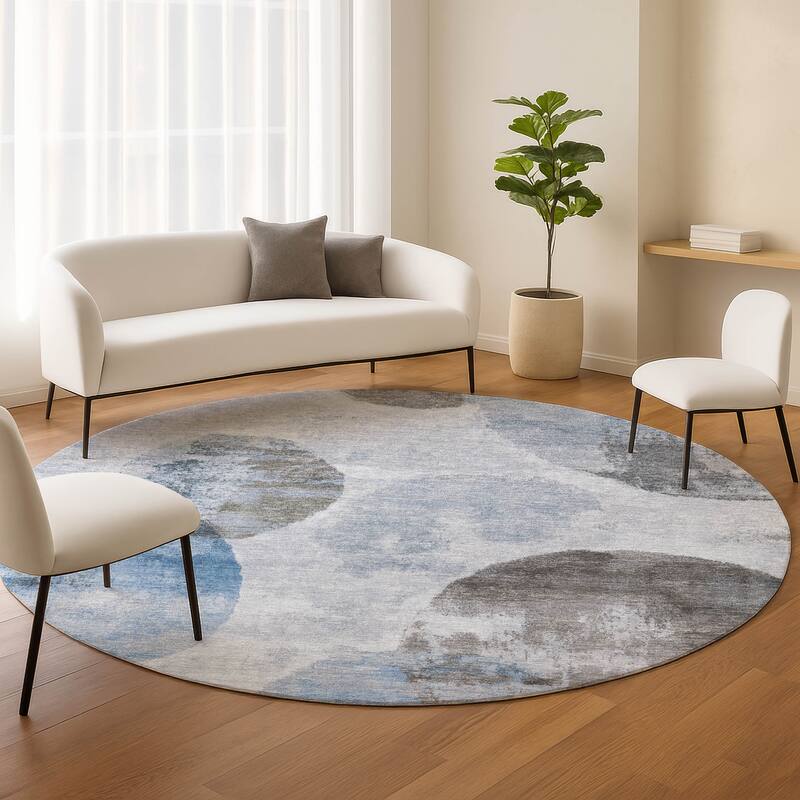 Machine Washable Indoor/ Outdoor Contemporary Micha Chantille Rug