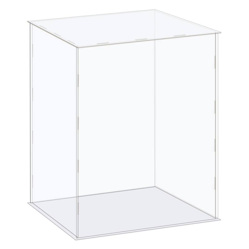 Display Case Box Acrylic Box Transparent Showcase 36x36x41cm for Collectibles