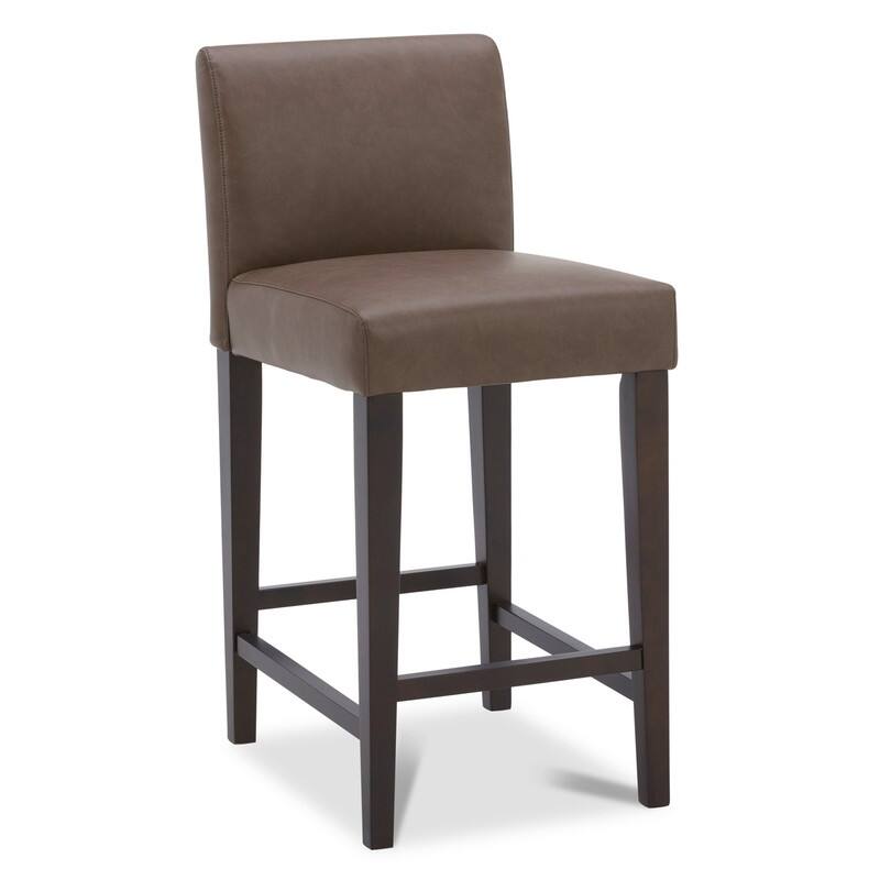 Eason Upholstered Low Back Barstool Set of 2 On Sale Bed Bath