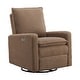 preview thumbnail 6 of 27, Oxford Baby Uptown Power Upholstered Glider Recliner, GreenGuard Gold Certified, 270° Swivel for Nursery & Living Room Corduroy Teddy Brown