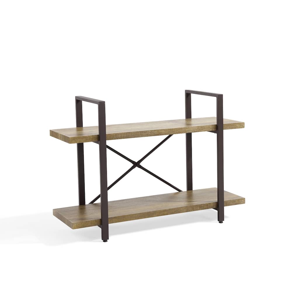 Danya B. Two Level Rustic Shelving Unit