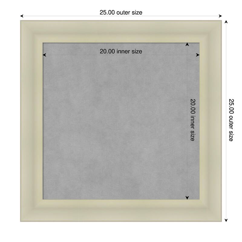 Amanti Art Oliver Black Framed - 25 x 25 in - Oliver Warm Silver