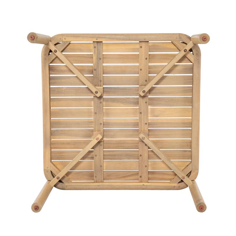 Christopher Knight Home - Modern Outdoor Acacia Wood Coffee Table with Light Teak Finish